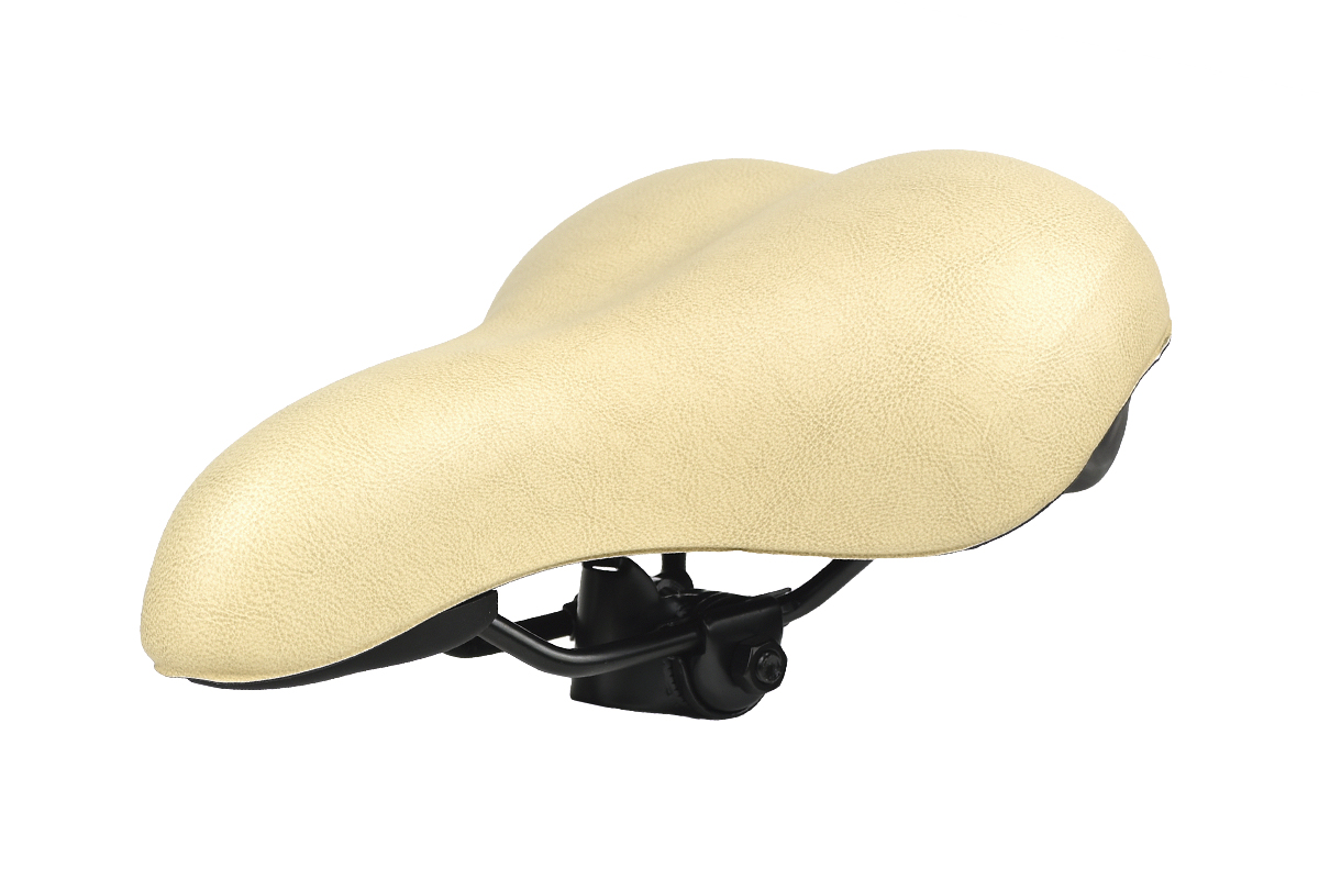 Седло KS-9046 MTB 250*200mm,комфорт,эластомер,750гр,кремовое Седло KS-9046 MTB 250*200mm,комфорт,эластомер,750гр,кремовое