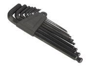 Набор шестигранников с длинной ручкой Kenli KL-9704,1.5*2*2.5*3*4*5*6*8*10,шаровые головки,Cr-V