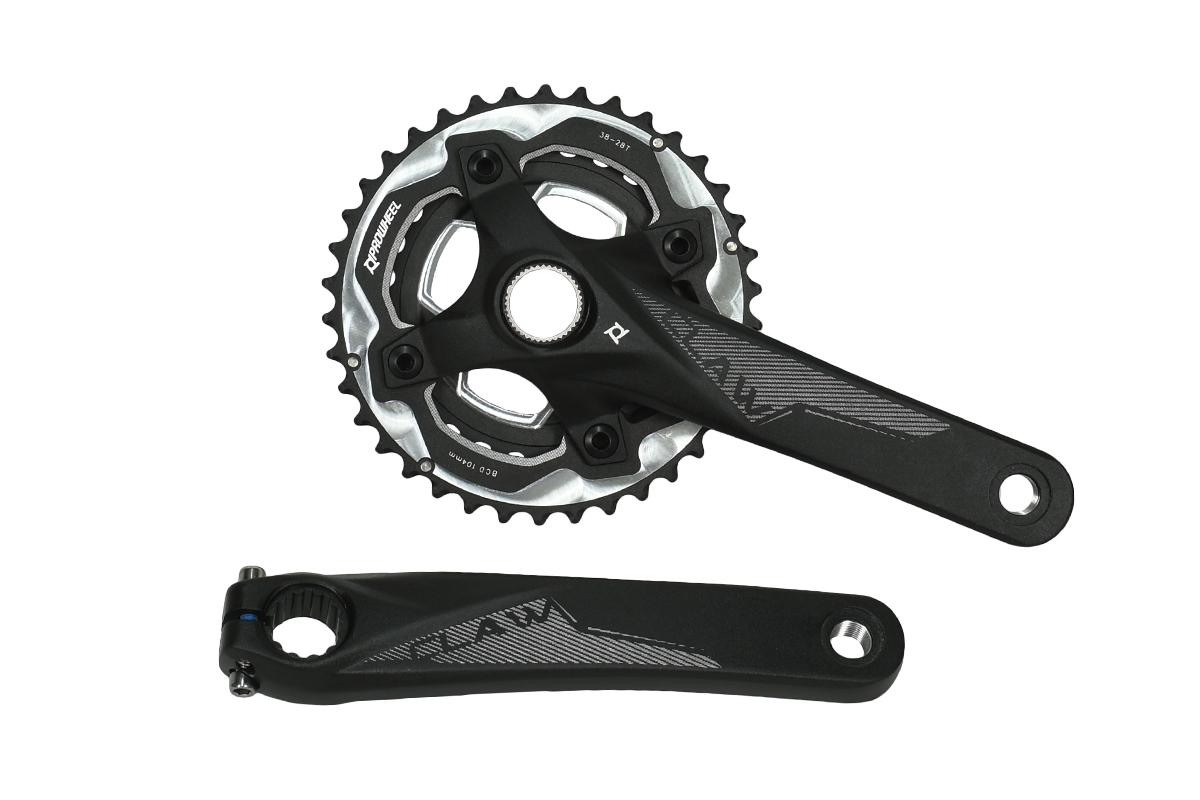 Система PROWHEEL CLAW-581-TT 28/38T,175MM,AL-6061-T6,CHAINLINE:49,BCD:104/64, W/PW-MBB73+,черный Система PROWHEEL CLAW-581-TT 28/38T,175MM,AL-6061-T6,CHAINLINE:49,BCD:104/64, W/PW-MBB73+,черный