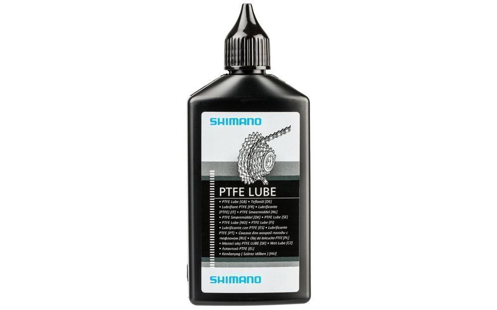 Смазка цепи Shimano для сухой погоды, флакон 100мл PTFE Смазка цепи Shimano для сухой погоды, флакон 100мл PTFE