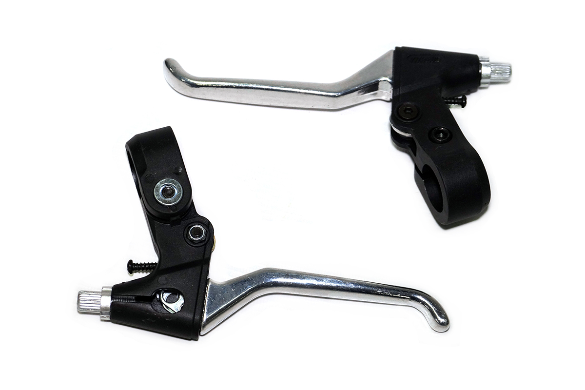 Тормозные ручки комплект YX-B09A 2-3 пальца,алюм\пластик Тормозные ручки комплект YX-B09A 2-3 пальца,алюм\пластик