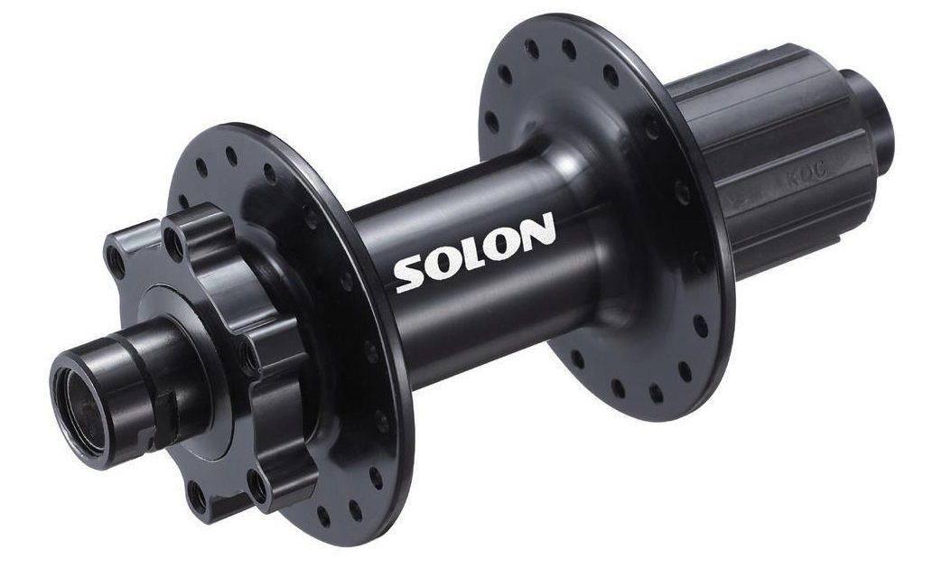 Втулка задняя Solon DH910TR BOOST 32H DISC M12*148mm, ось 12мм, крепление IS6, 2 промподшипника, под кассету 10 скоростей, черная Втулка задняя Solon DH910TR BOOST 32H DISC M12*148mm, ось 12мм, крепление IS6, 2 промподшипника, под кассету 10 скоростей, черная