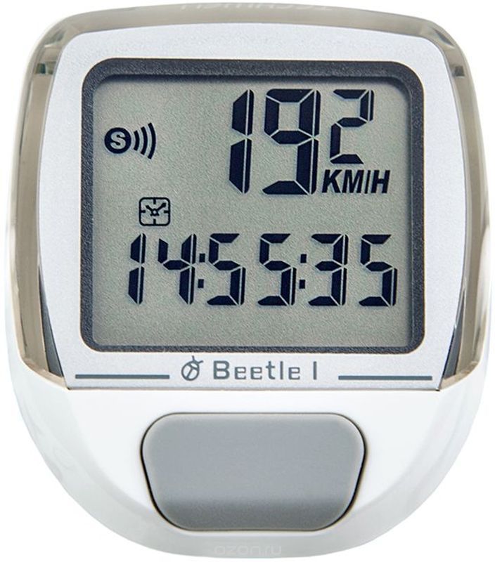 Велокомпьютер Echowell Beta-1, 5 функций, проводной, серебр. Велокомпьютер Echowell Beta-1, 5 функций, проводной, серебр.