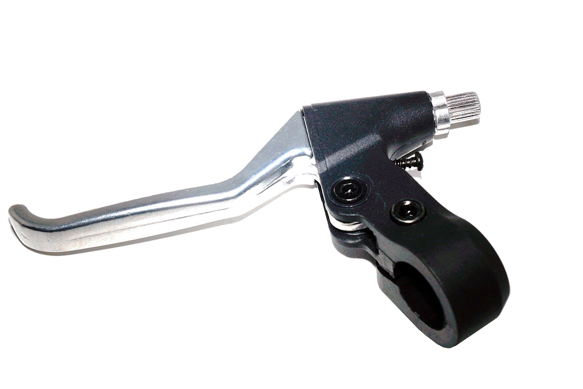 Тормозная ручка левая HAO-338C,2-3 пальца,алюм\пластик Тормозная ручка левая HAO-338C,2-3 пальца,алюм\пластик