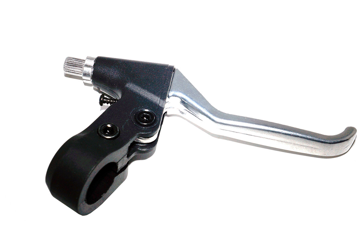 Тормозная ручка правая HAO-338C,2-3 пальца,алюм\пластик Тормозная ручка правая HAO-338C,2-3 пальца,алюм\пластик