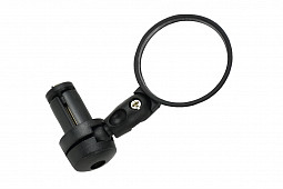 Зеркало DX-2000B, мини, в торец руля, панорамное, универс. лев./прав., черн. Зеркало DX-2000B, мини, в торец руля, панорамное, универс. лев./прав., черн.