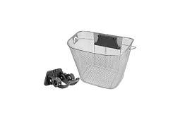 Велокорзина JL-285 передняя универсальная стальная, с быстросъёмным креплением 22.2мм,