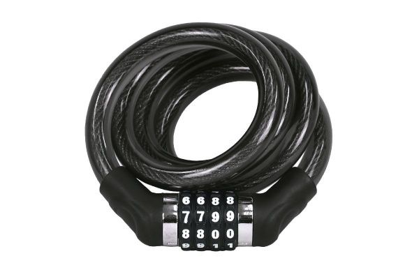 Замок противоугонный GK-102.707A 15*120cm(48"), трос 15мм,в оплетке,кодовый